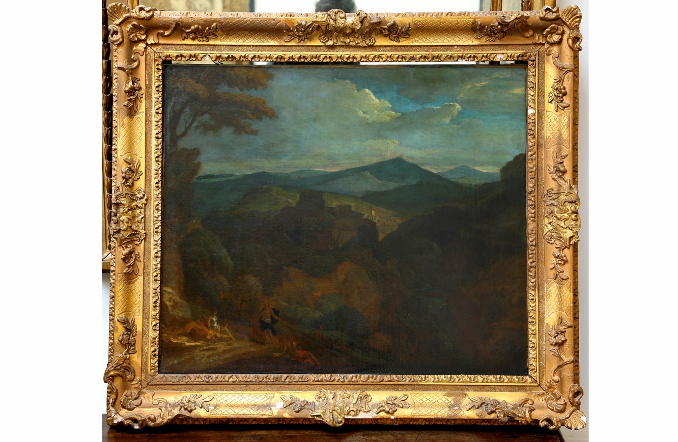 Paesaggio classico, Paesaggio (dipinto) - ambito italiano (inizio sec. XIX)