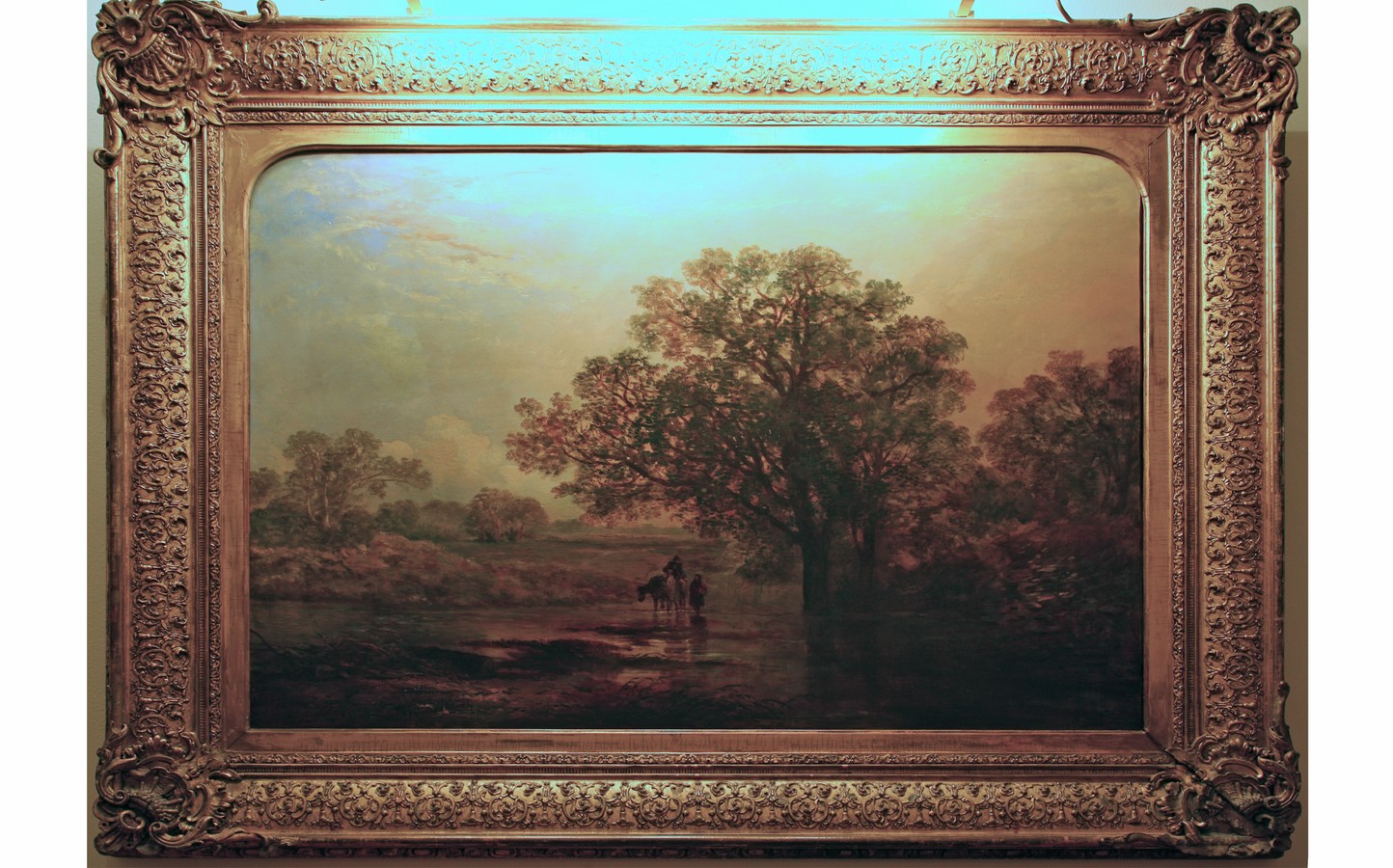 Paesaggio fluviale, paesaggio (dipinto) - ambito inglese (metà sec. XIX)