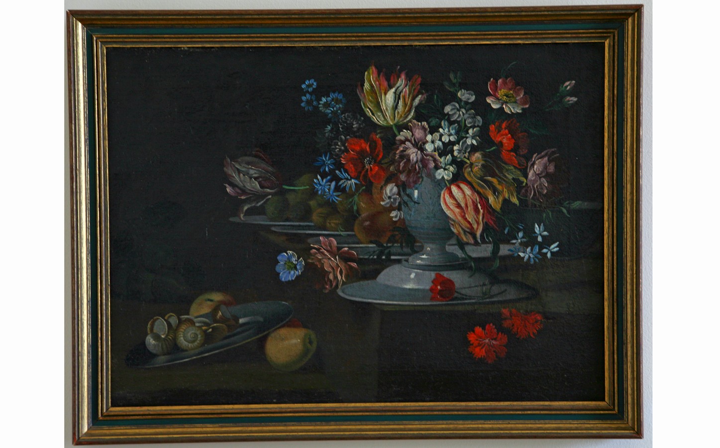 Natura morta con fiori, natura morta (dipinto) - ambito italiano (inizio sec. XVIII)