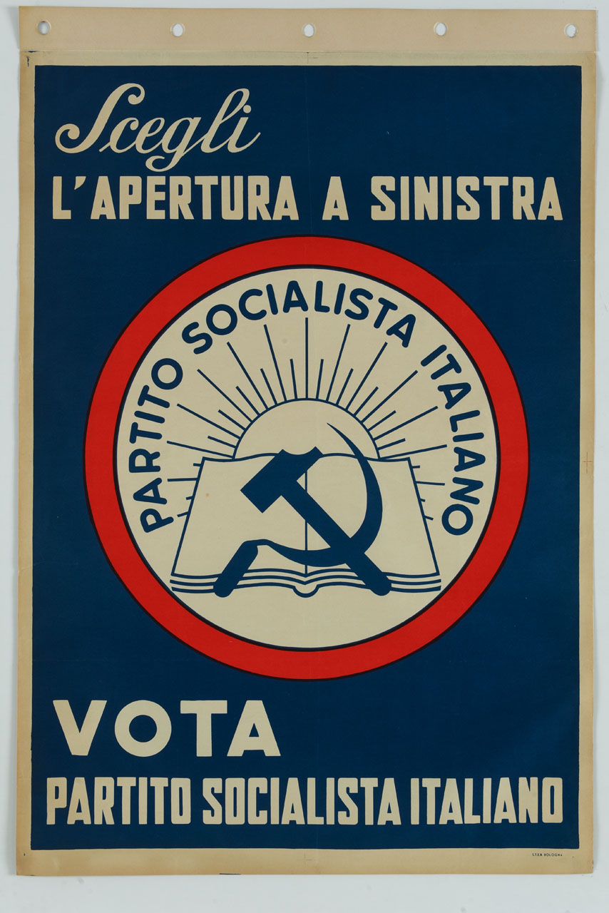 simbolo del Partito Socialista Italiano (manifesto) - ambito italiano (sec. XX)