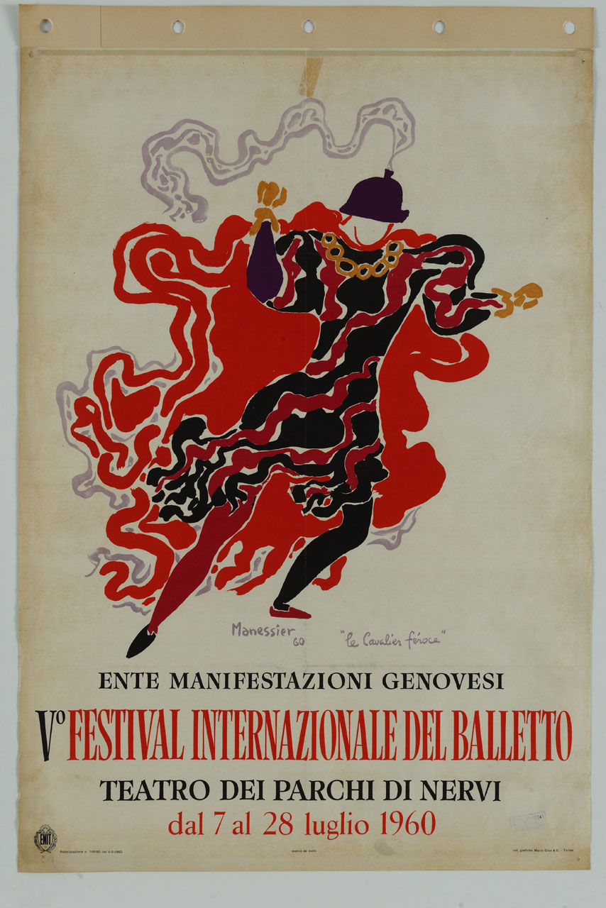 ballerino (manifesto) di Manessier Alfred (sec. XX)