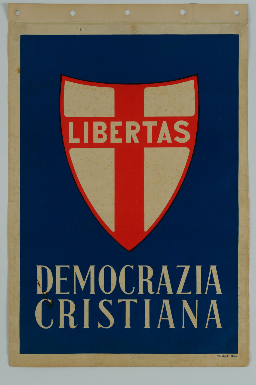 simbolo della Democrazia Cristiana (manifesto) - ambito italiano (sec. XX)