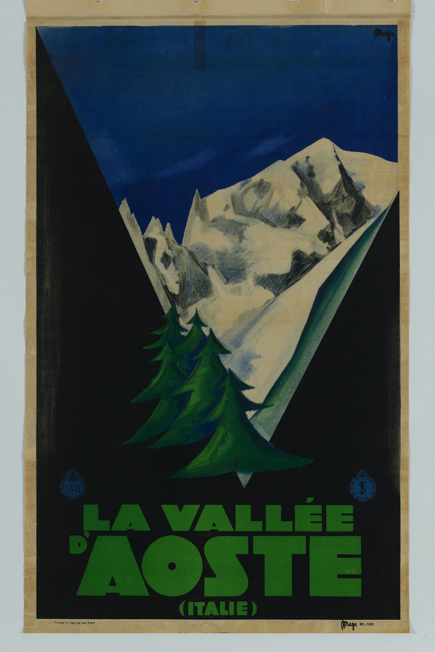 vallata alpina (manifesto) di MAGA (sec. XX)