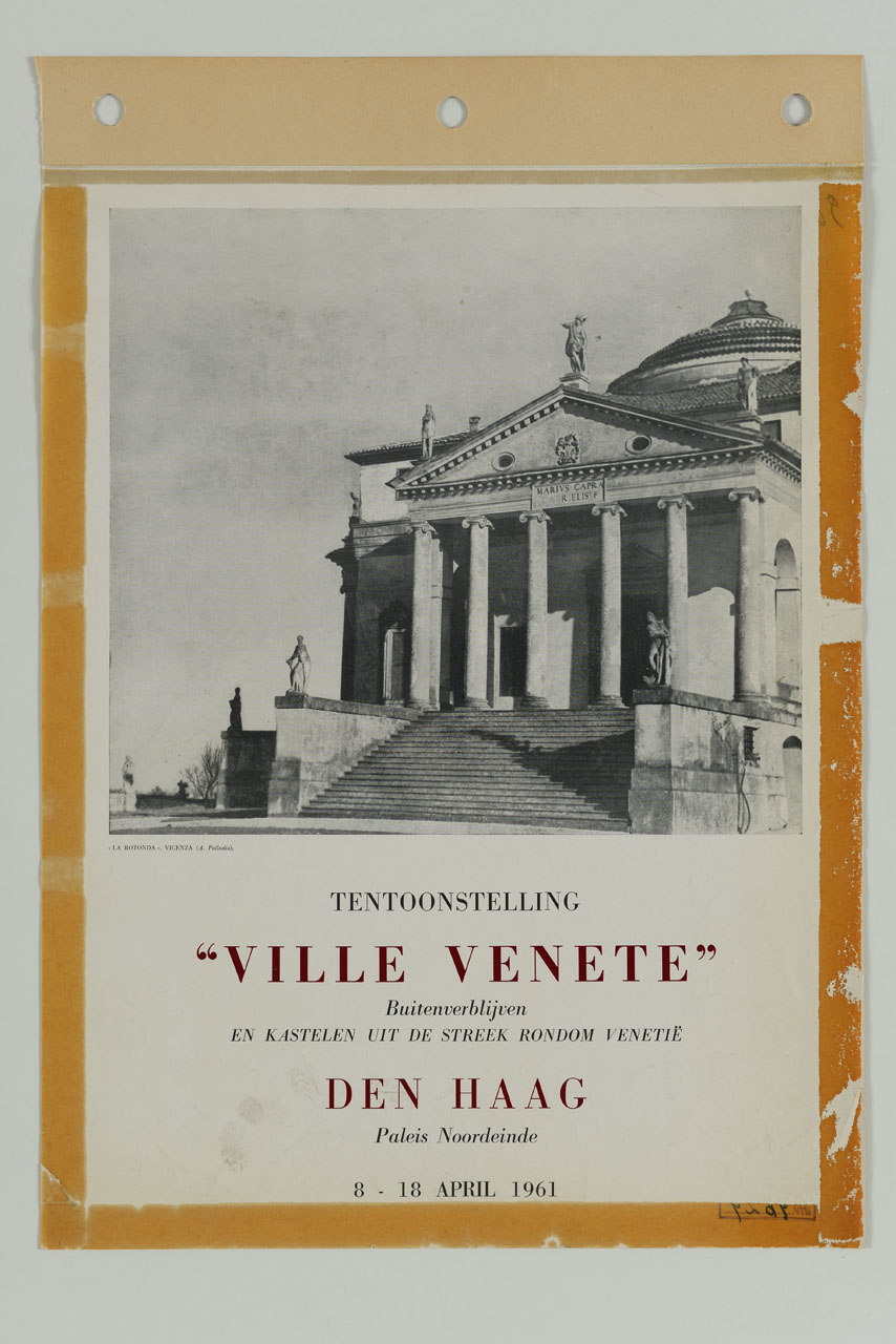 vista frontale della Rotonda di Vicenza di Palladio (locandina) - ambito olandese (sec. XX)