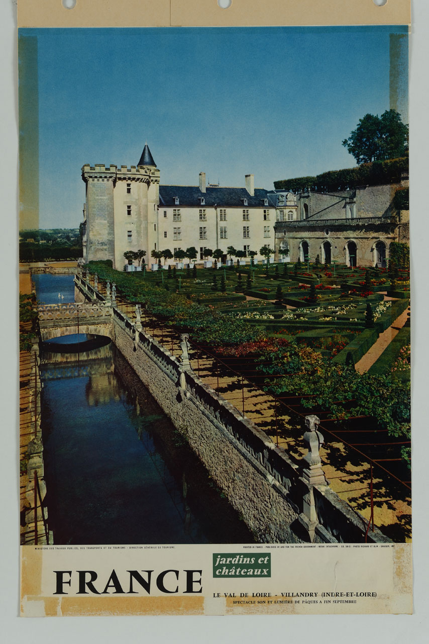 castello e giardino di Villandry (manifesto) - ambito francese (sec. XX)
