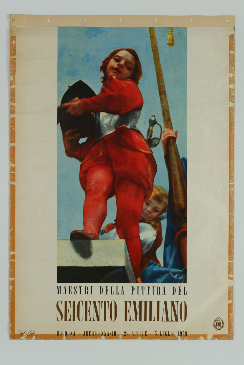 dipinto con Gloria di san Valeriano di Guido Cagnacci (manifesto) - ambito italiano (sec. XX)
