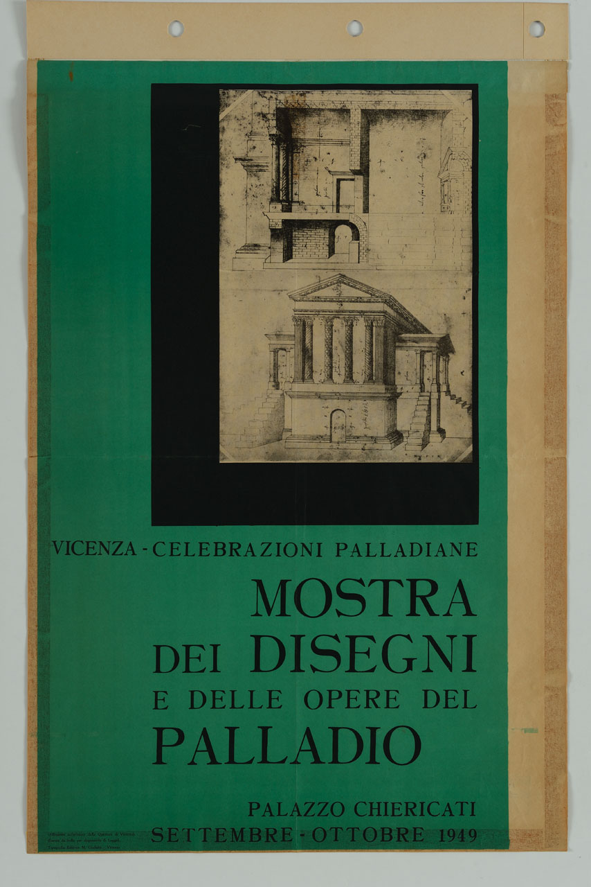 disegni di architetture del Palladio (manifesto) - ambito veneto (sec. XX)