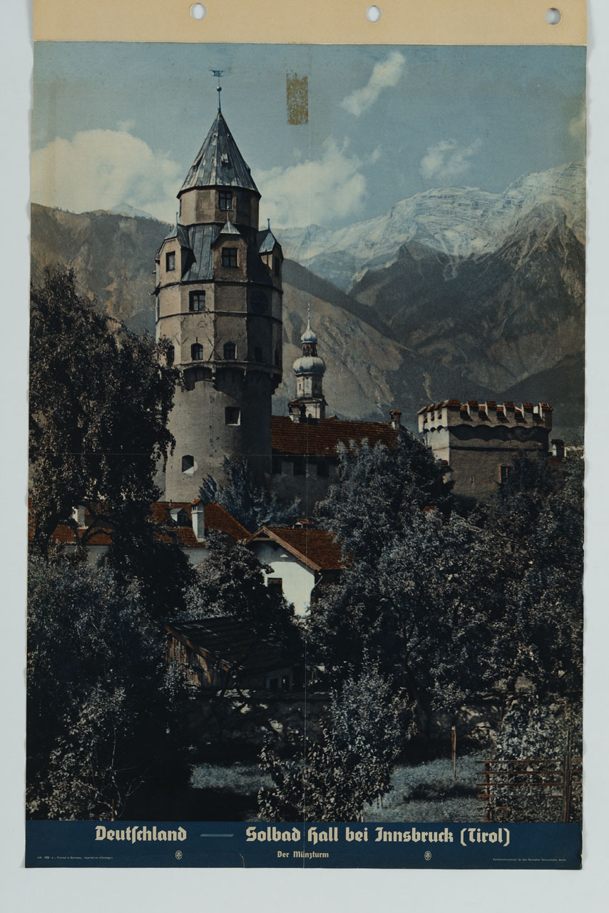 veduta di Innsbruck (manifesto) di Retzlaff H - ambito tedesco (metà sec. XX)
