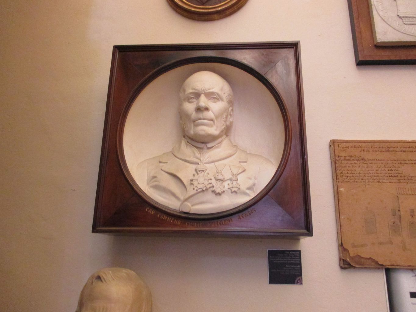 busto ritratto del professore Giulio Puccioni (busto) di Sarrocchi Tito (attribuito) (sec. XIX)