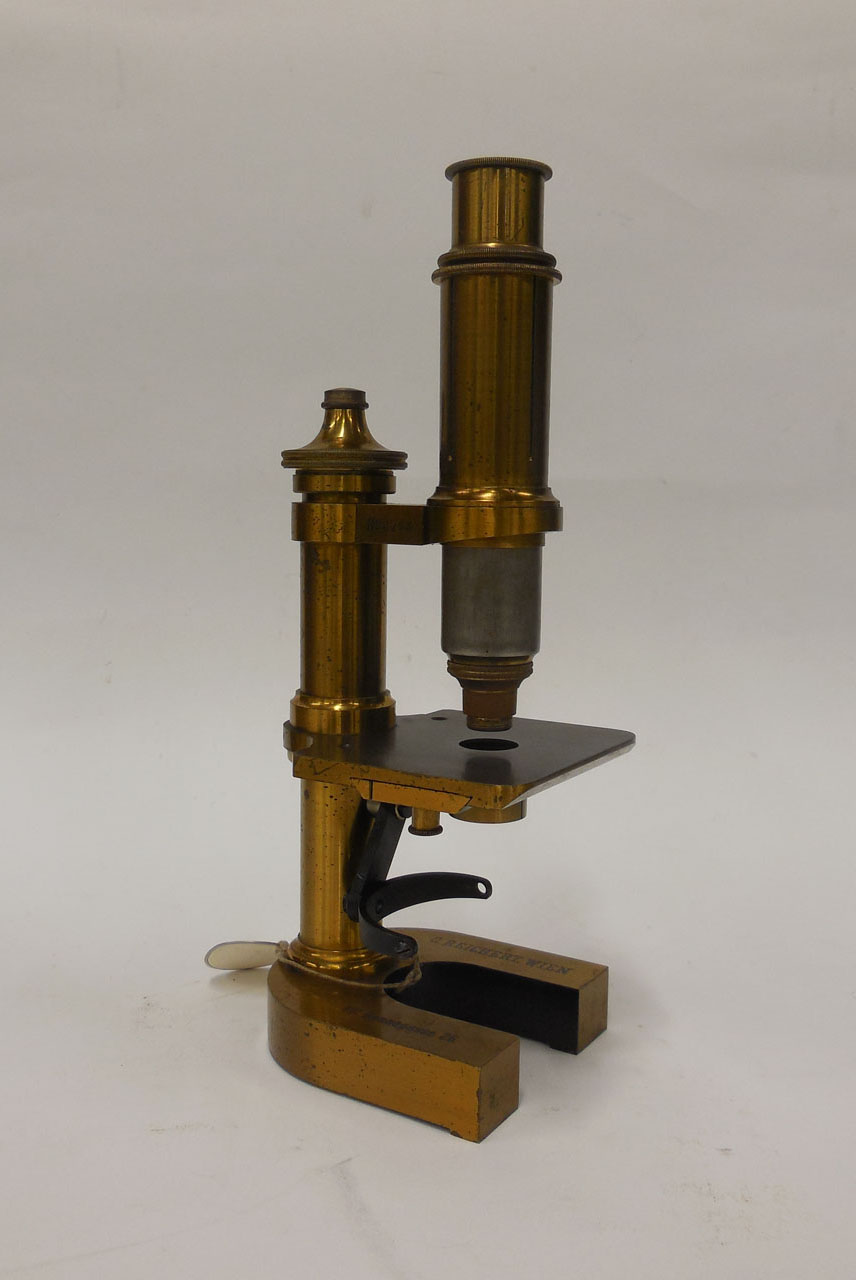 microscopio, semplice a colonna (fine sec. XIX)