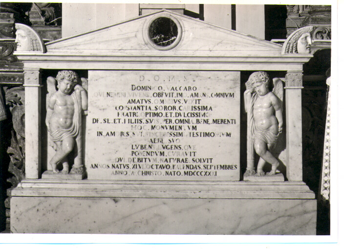 monumento funebre - bottega Italia meridionale (sec. XIX)