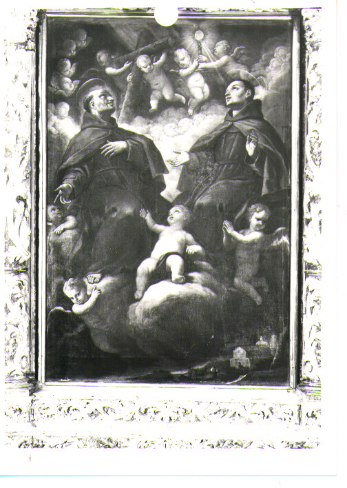 gloria di Santi francescani (dipinto) di Ceppaluni Filippo (sec. XVIII)