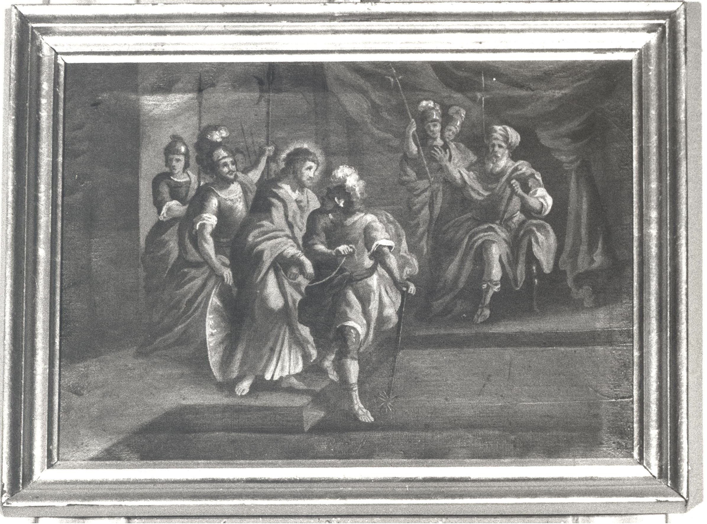 Stazione II: Gesù caricato della croce (dipinto, elemento d'insieme) di Ceccarini Giuseppe (sec. XVIII)