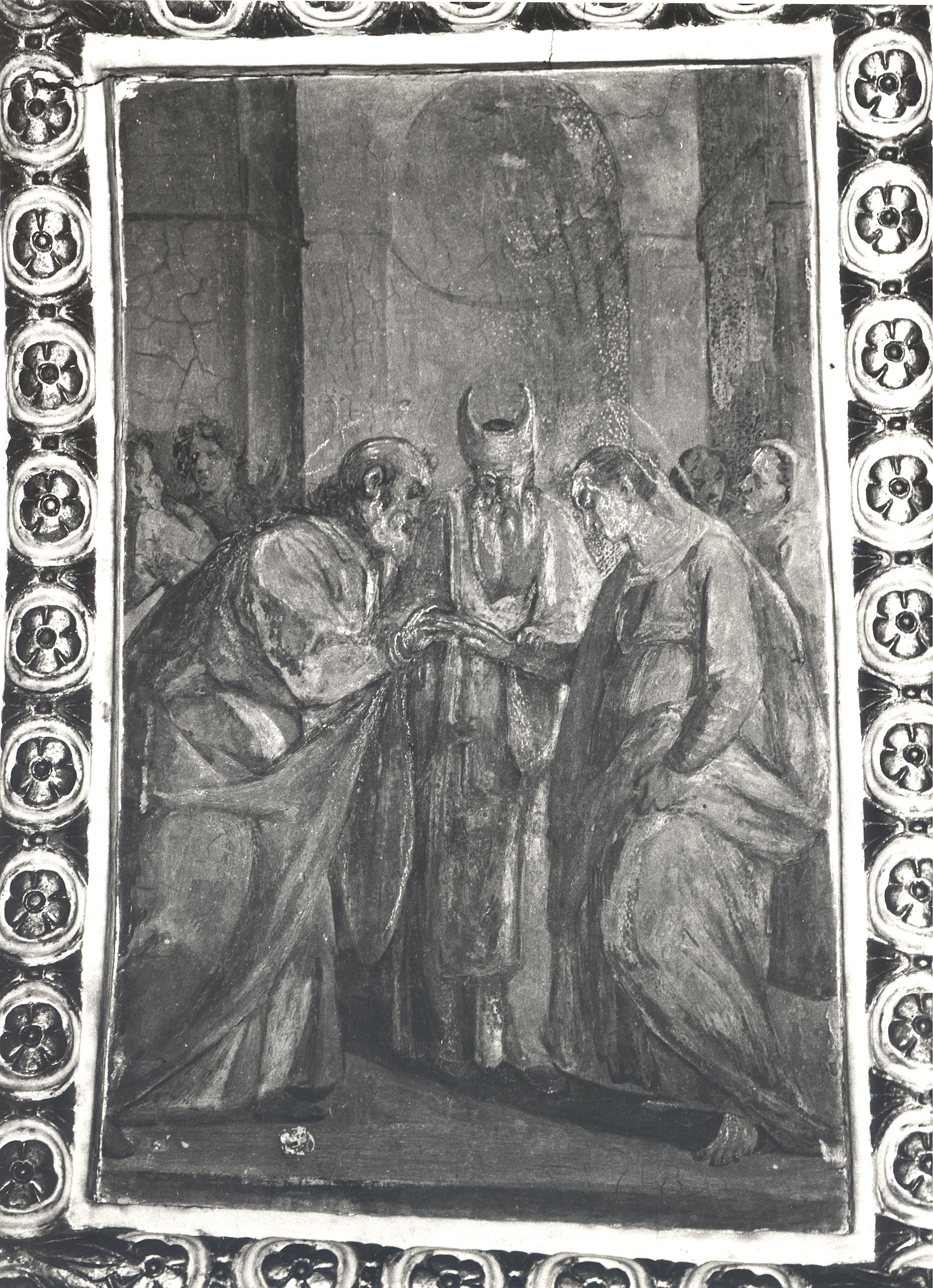 Sposalizio di Maria Vergine (dipinto, elemento d'insieme) di Bellini Filippo (sec. XVI)
