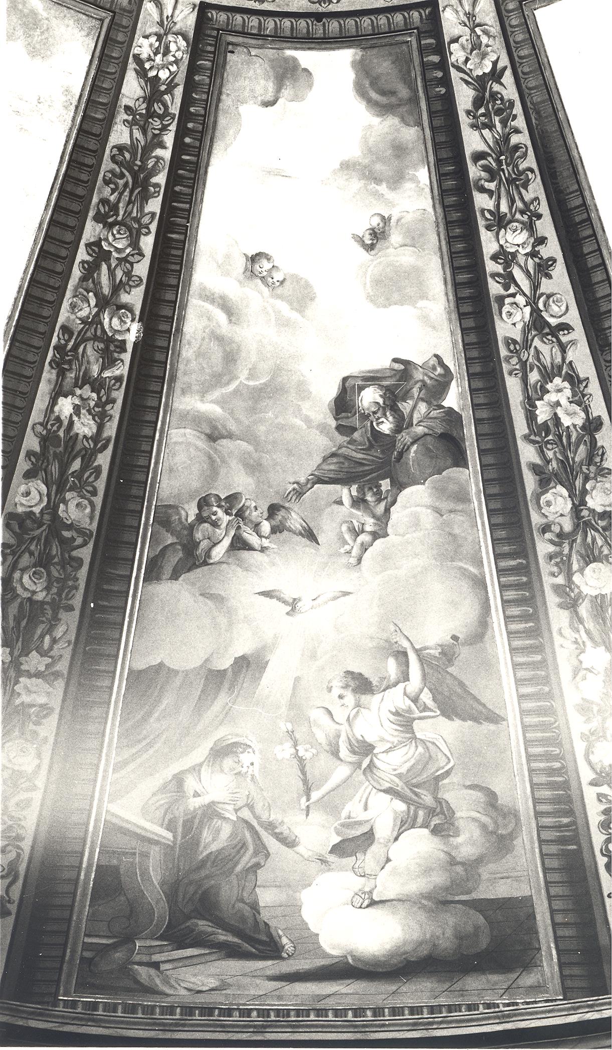Annunciazione (dipinto, elemento d'insieme) di Rinaldi Giuseppe (sec. XIX)