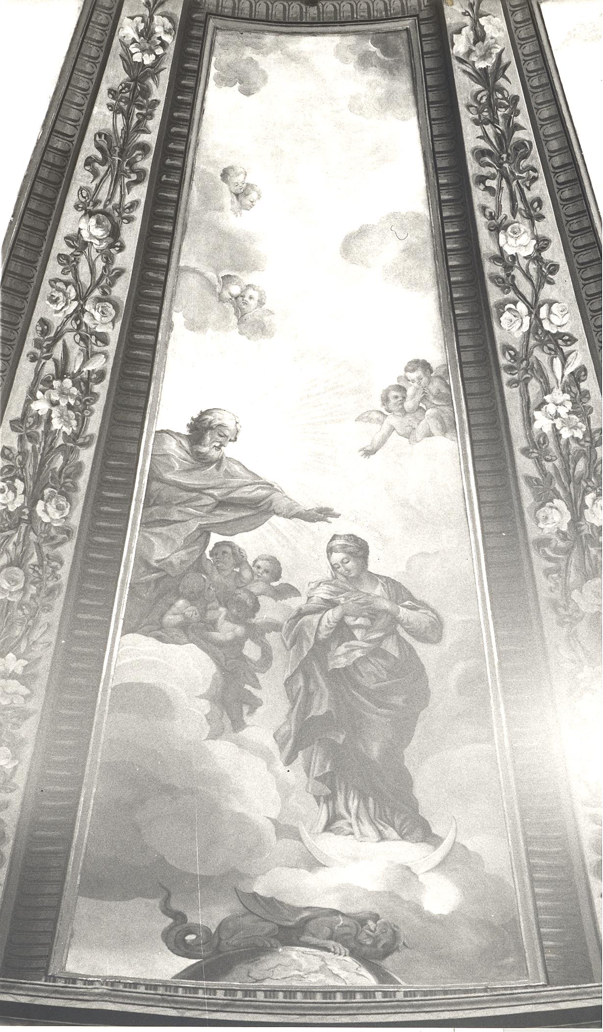 Immacolata Concezione (dipinto, elemento d'insieme) di Rinaldi Giuseppe (sec. XIX)