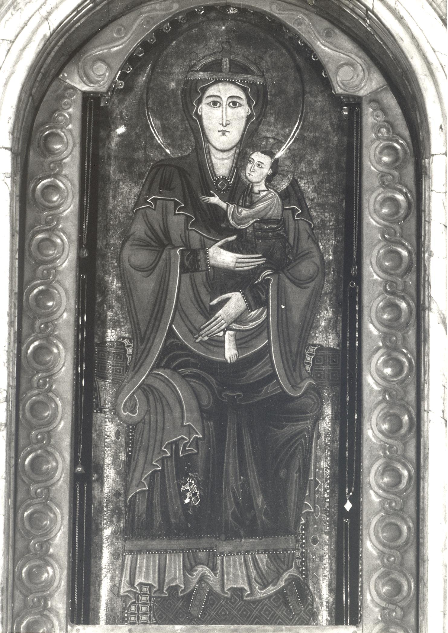 Madonna di S. Maria in Via, Madonna con Bambino in trono, Annunciazione (dipinto) di Maestro di Camerino (seconda metà sec. XIII)