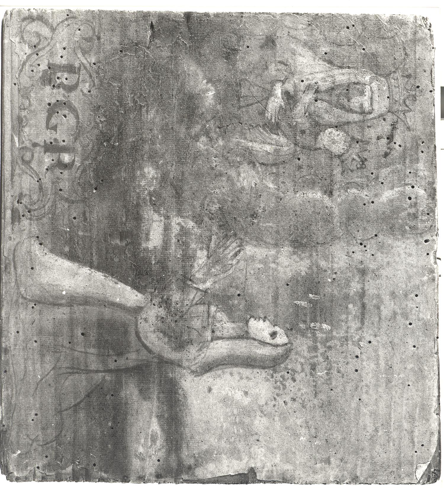 donna che prega la Madonna (ex voto) - ambito marchigiano (sec. XVIII)