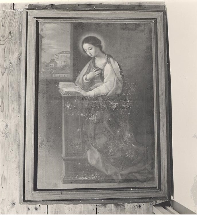 Madonna annunciata (dipinto, pendant) - ambito marchigiano (sec. XVII)
