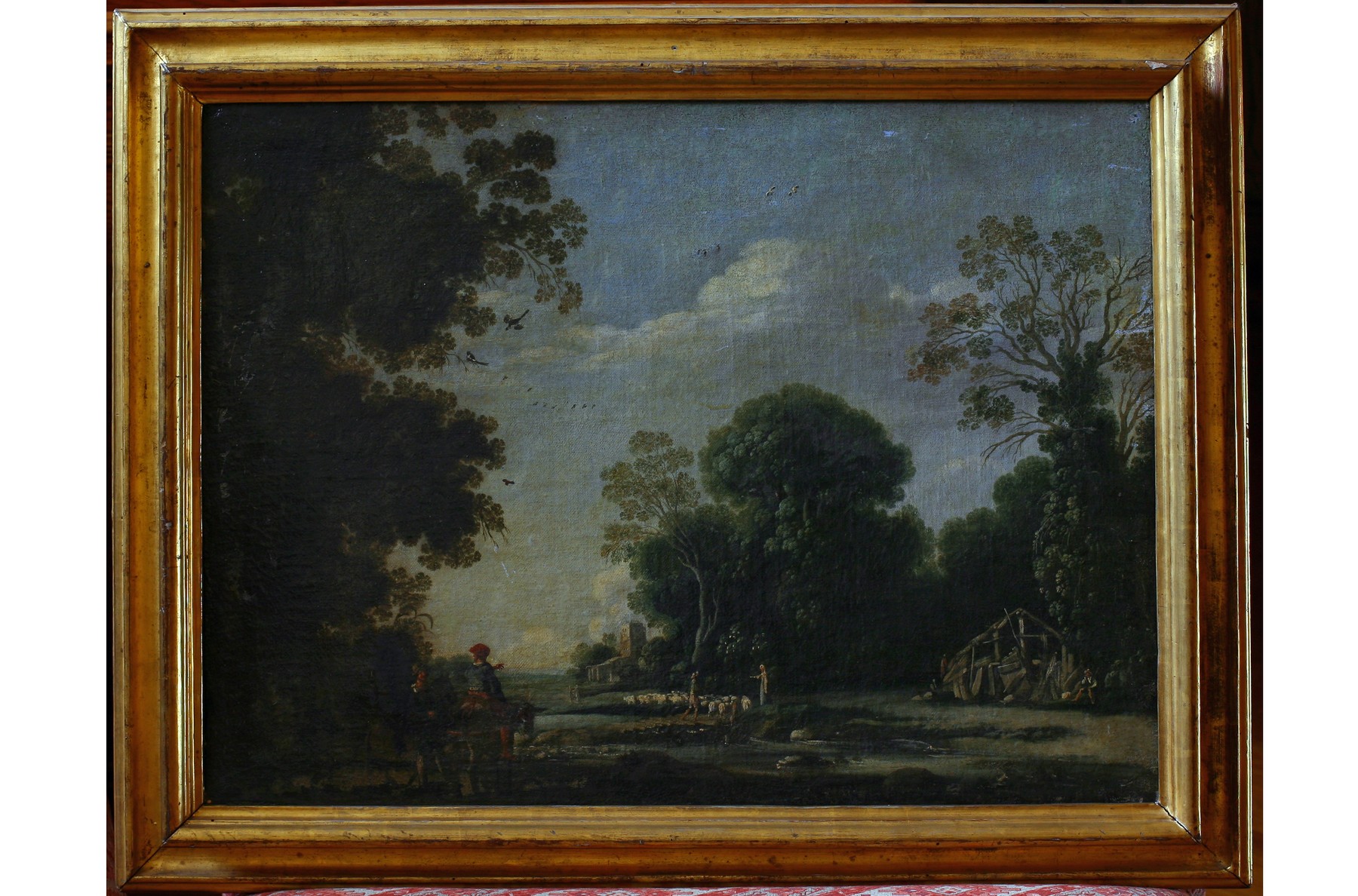 Paesaggio con armenti, Paesaggio (dipinto) - ambito italiano (sec. XVIII)
