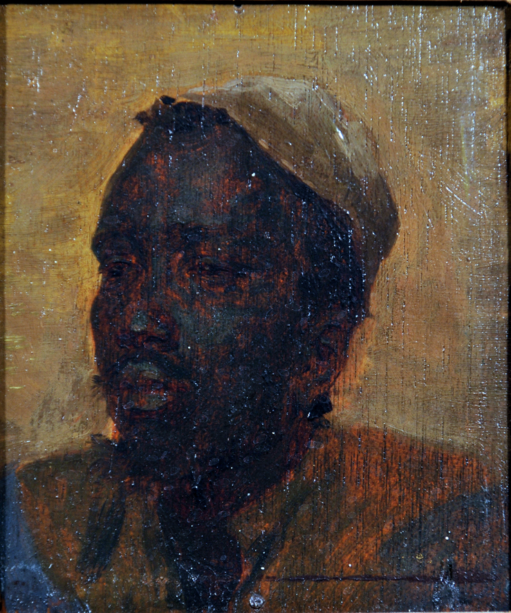 Uomo del Nilo, ritratto (dipinto, insieme) di Biseo Cesare (sec. XIX)