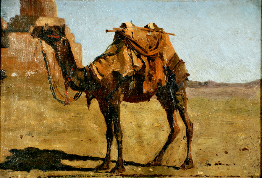Cammello, cammello (dipinto, insieme) di Biseo Cesare (sec. XIX)