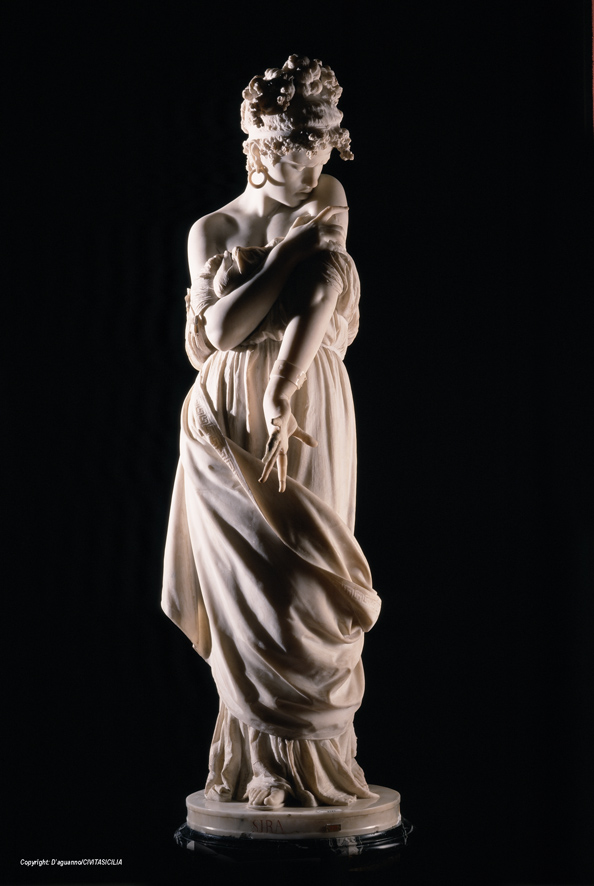 Sira, figura femminile (scultura, opera isolata) di Rondoni Alessandro (XIX)