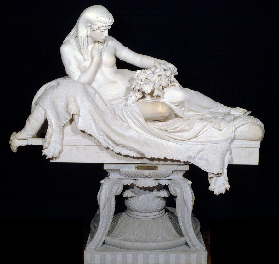 Cleopatra (scultura, opera isolata) di Alfonso Balzico (XIX)