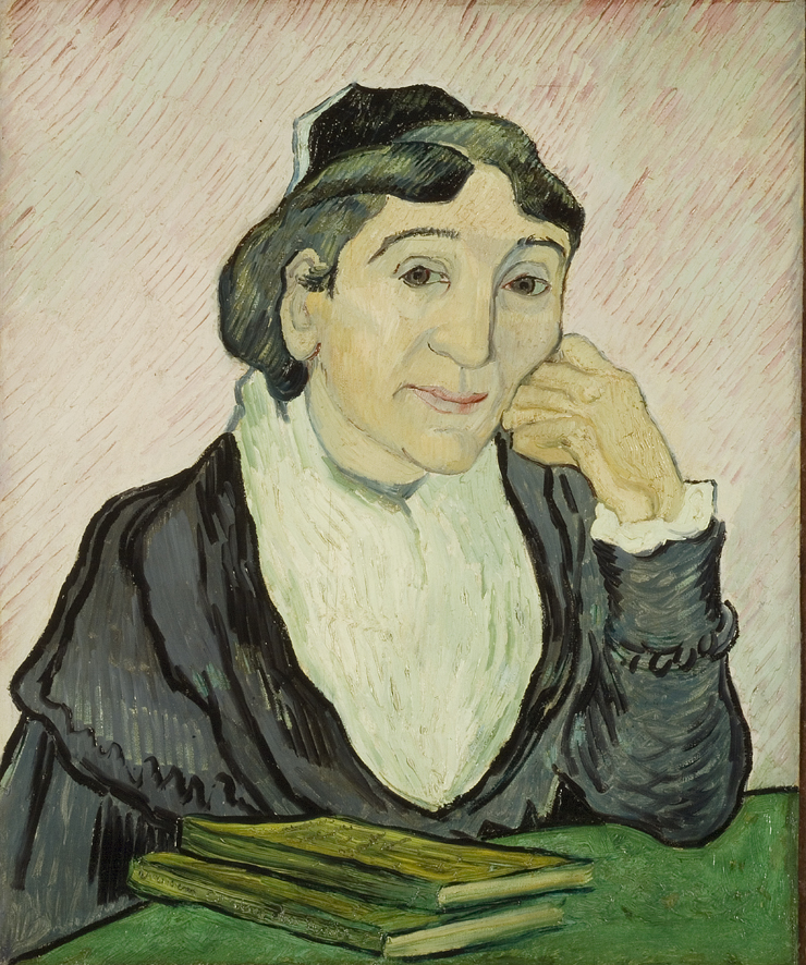 L'Arlesiana (Ritratto di M.me Ginoux), Ritratto di donna (dipinto, opera isolata) di Van Gogh Vincent (XIX)
