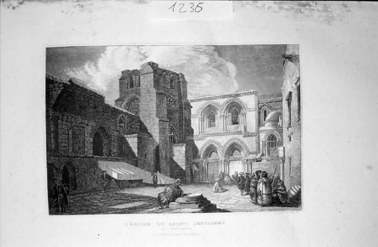 Veduta di Gerusalemme: chiesa del S. Sepolcro (stampa, elemento d'insieme) di Deifel L (sec. XIX)