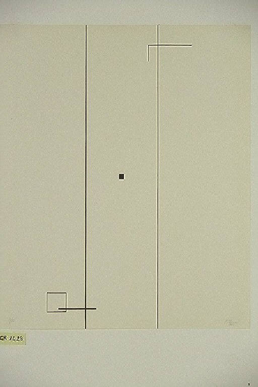 Senza Titolo, Composizione astratta (stampa, elemento d'insieme) di Tomasi Armando, Tomasi Armando (terzo quarto sec. XX)