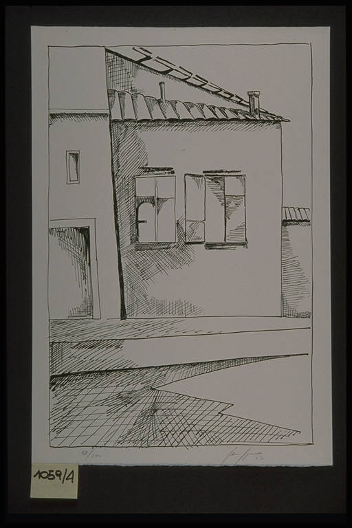 Casa (stampa, elemento d'insieme) di Sguro Gennaro, Sguro Gennaro (terzo quarto sec. XX)