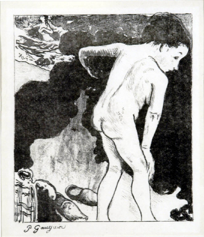 Bambino nudo di profilo (stampa) di Gauguin Paul, Gauguin Paul (seconda metà sec. XIX)