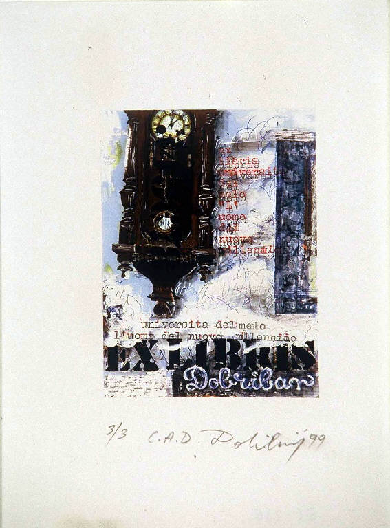 Orologio (ex libris) di Dobriban Emil, Dobriban Emil (ultimo quarto sec. XX)