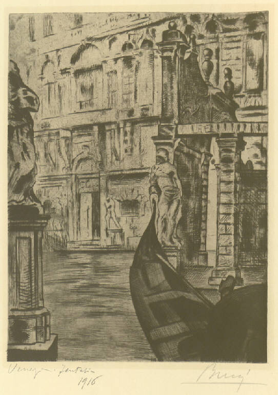 Veduta di Venezia (stampa) di Bucci Anselmo (sec. XX)