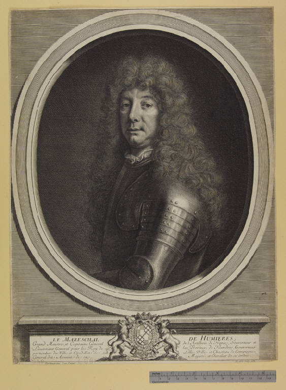 Ritratto di Louis de Crevant duc d'Humières (stampa tagliata) di Lubin Jacques, Voet Jacob Ferdinand (sec. XVII)