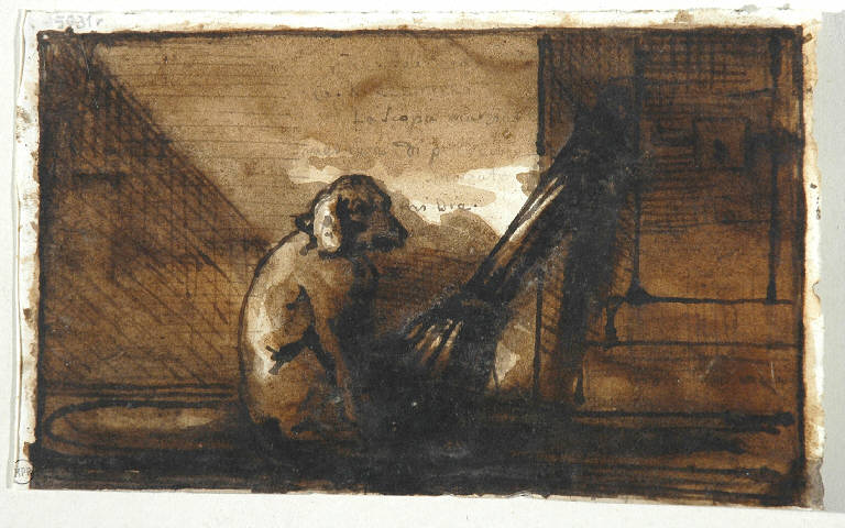 CANE (disegno, opera isolata) di Duranti Fortunato (secondo quarto sec. XIX)
