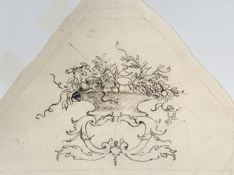 Motivi decorativi (disegno, opera isolata) di Ligari Giovanni Pietro (prima metà sec. XVIII)