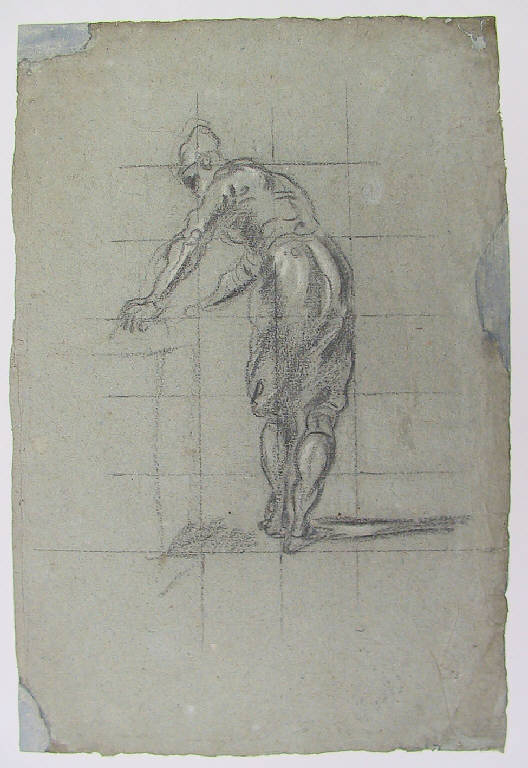 Figura maschile (disegno, opera isolata) di Ligari Cesare (metà sec. XVIII)