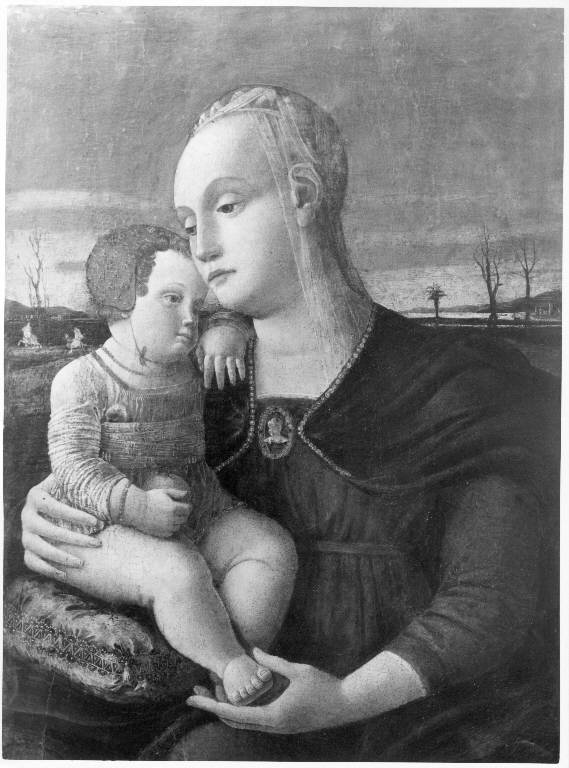 Madonna con Bambino (dipinto) di Morone Domenico (seconda metà sec. XV)
