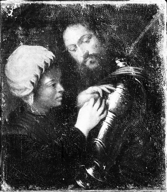 Guerriero e paggio (dipinto) di Giorgio da Castelfranco detto Giorgione (sec. XVI)