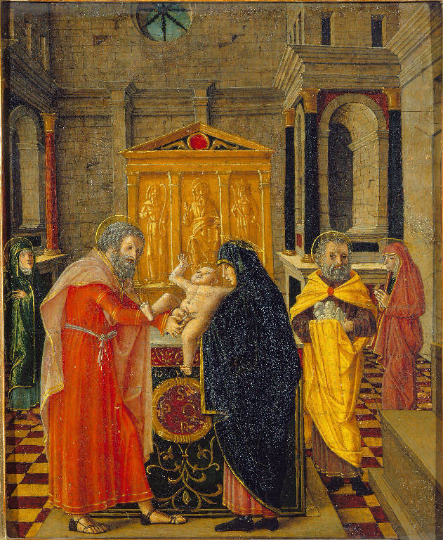 Circoncisione di Gesù (dipinto) di Butinone Bernardino (sec. XV)
