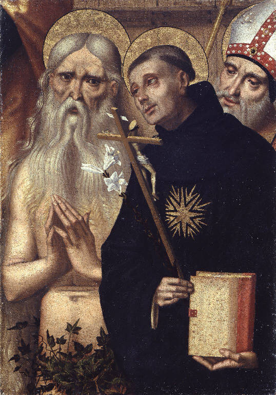 Santi vescovi (dipinto, frammento) di Panetti Domenico (sec. XVI)