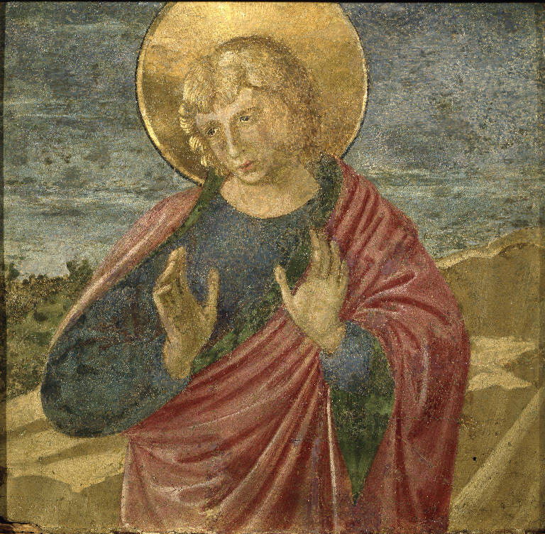 San Giovanni Evangelista (?) (dipinto, frammento) di Benozzo di Lese detto Benozzo Gozzoli (sec. XV)