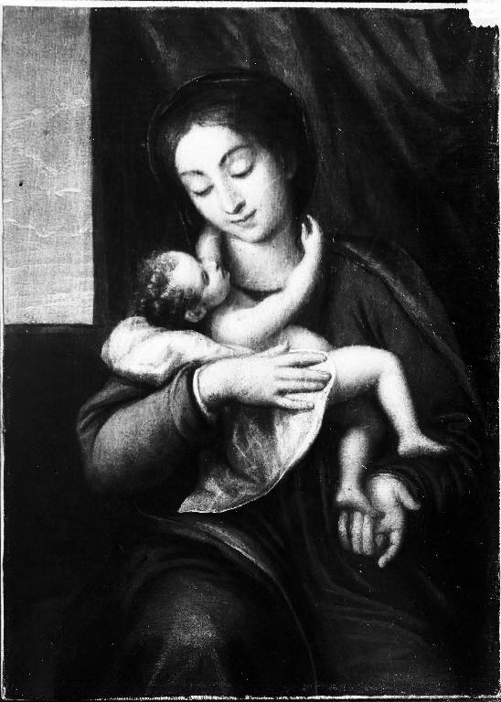 Madonna con Bambino (dipinto) di Bellini Giovanni Alberto (sec. XIX)