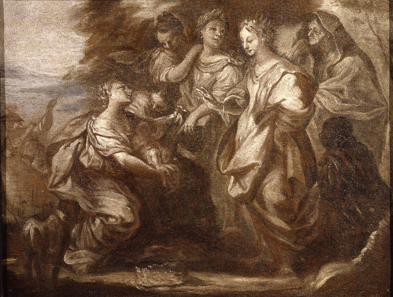 Mosè salvato dalle acque (dipinto) - ambito veronese (sec. XVIII)
