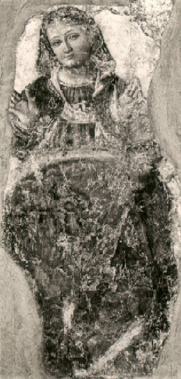 Madonna orante (dipinto, opera isolata) - scuola bresciana (primo quarto sec. XVI)