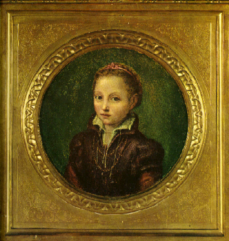 Ritratto di Europa Anguissola bambina (dipinto, opera isolata) di Anguissola Lucia (terzo quarto sec. XVI)