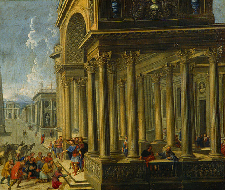 Giuseppe riconosciuto dai fratelli (dipinto, opera isolata) - scuola fiamminga (inizio sec. XVI)