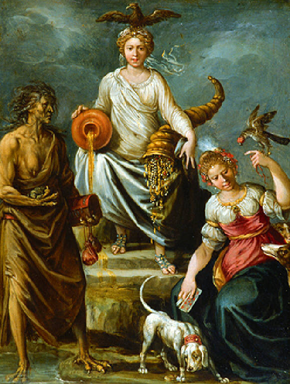 Abbondanza (dipinto, opera isolata) di Cesari Giuseppe detto Cavalier d'Arpino (primo quarto sec. XVII)